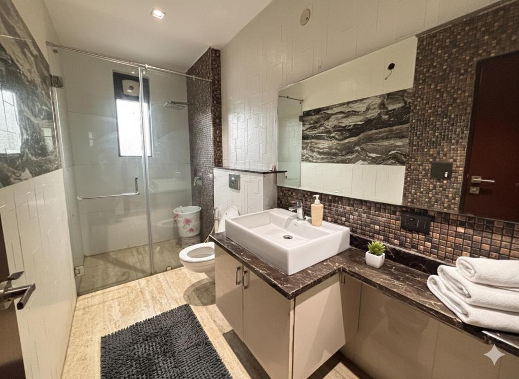 Service Apartment Clean Washroom