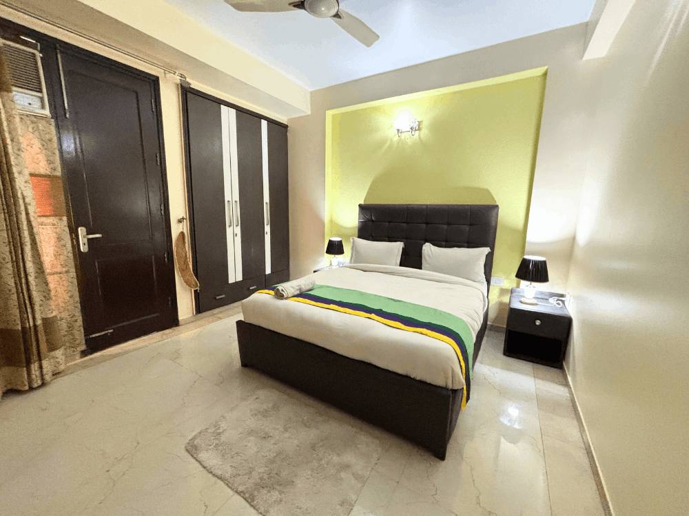 Service Apartment in Saket Bedroom