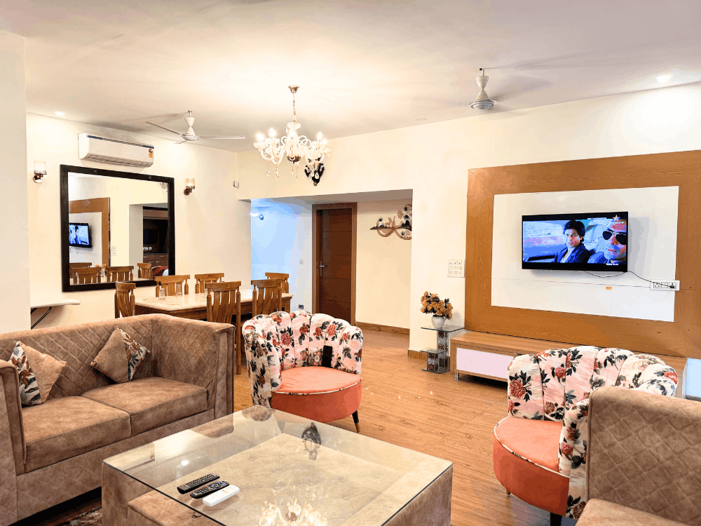 Service apartment in Delhi for rent