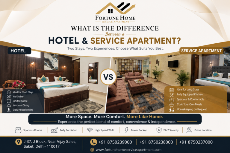 What is the Difference Between a Hotel and a Service Apartment?