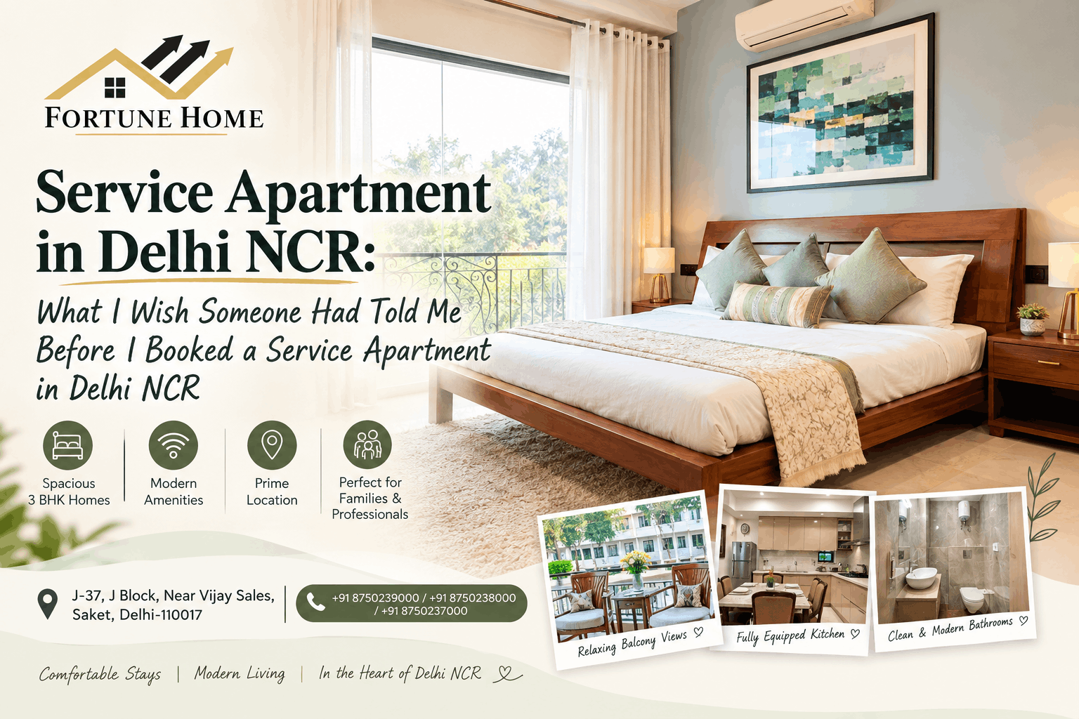 Service Apartment in Delhi NCR - Fortune Home, Saket